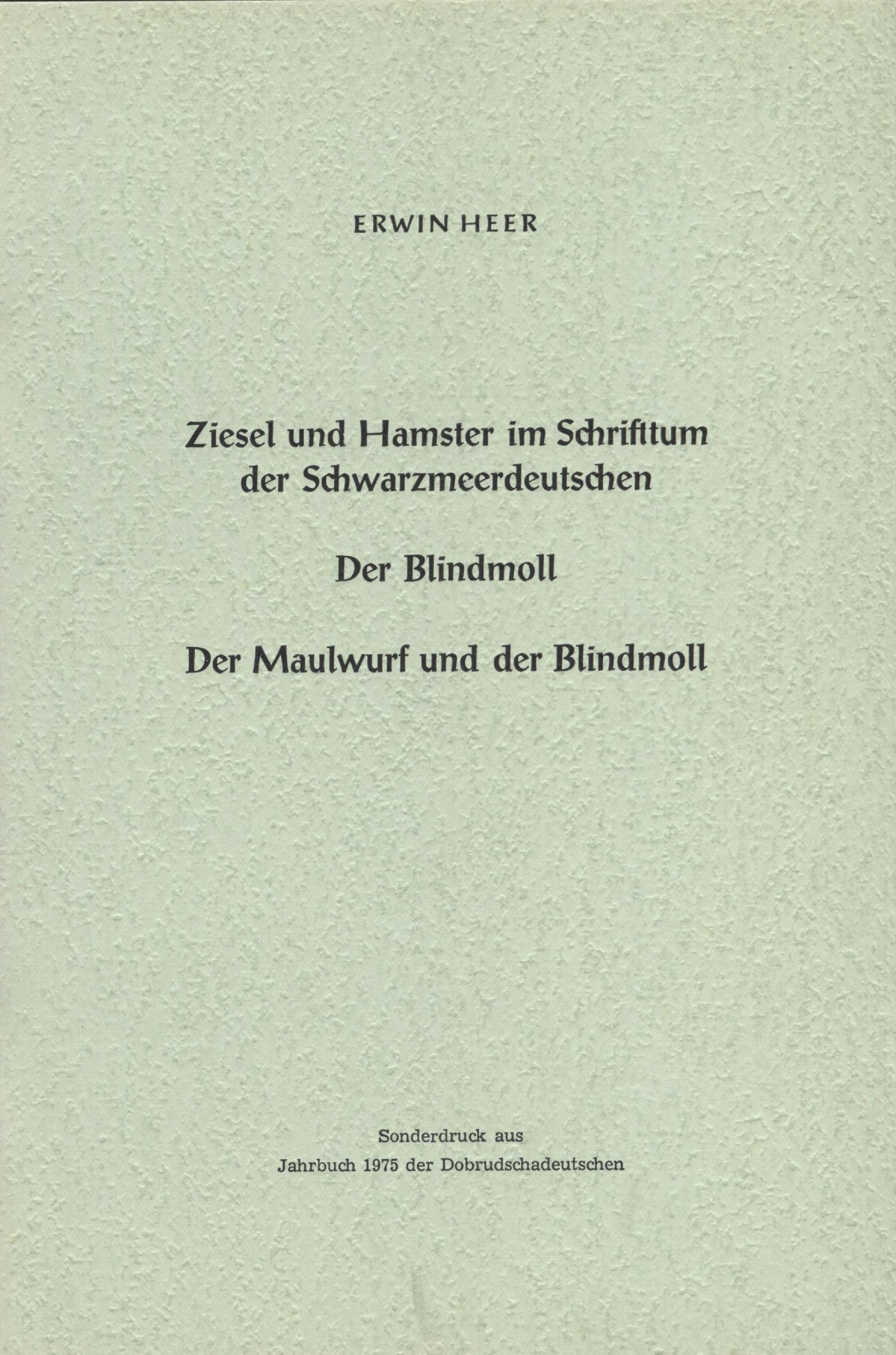 Ziesel und Hamster