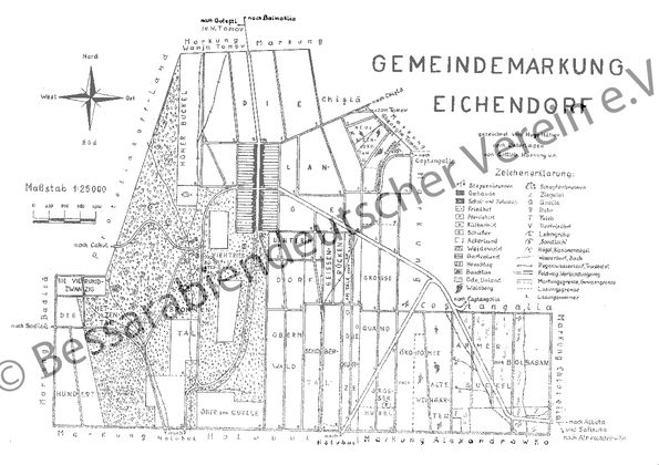 Eichendorf, Gemarkung, 42 x 30 cm