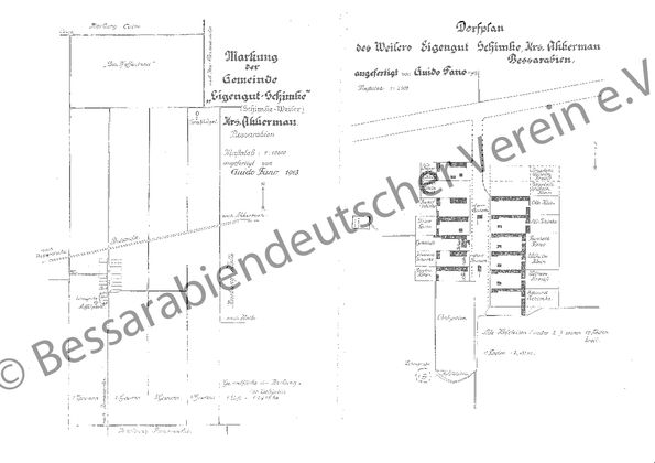 Schimke-Weiler, Ort mit Gemarkung, 42x30
