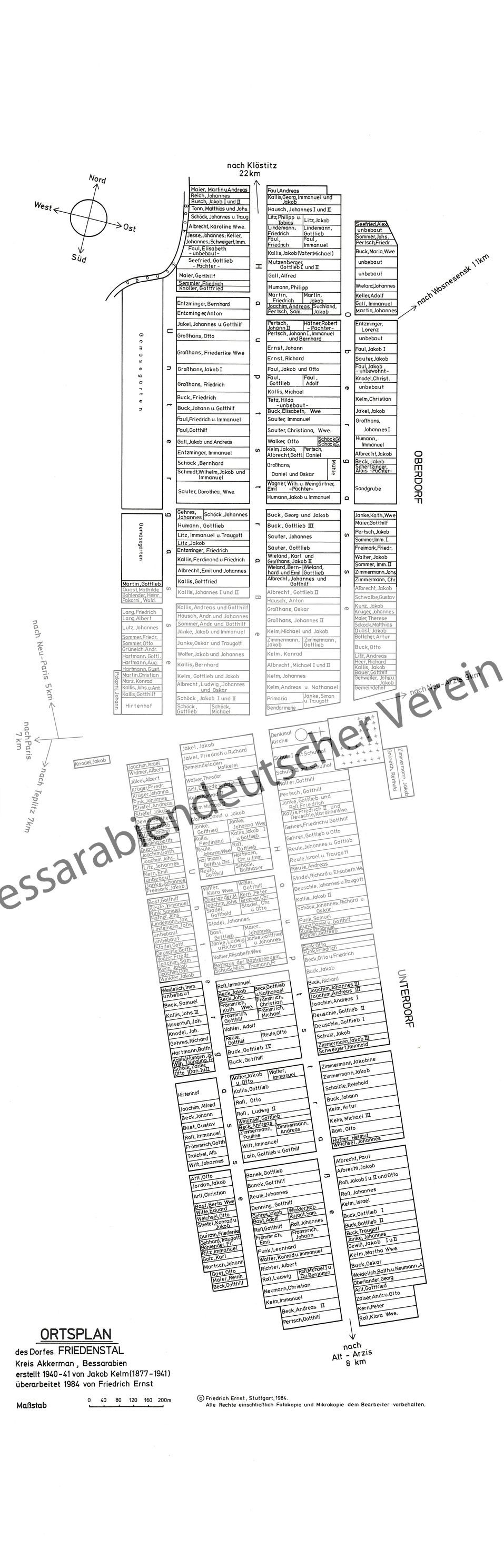 Friedenstal, Dorf, 84x27