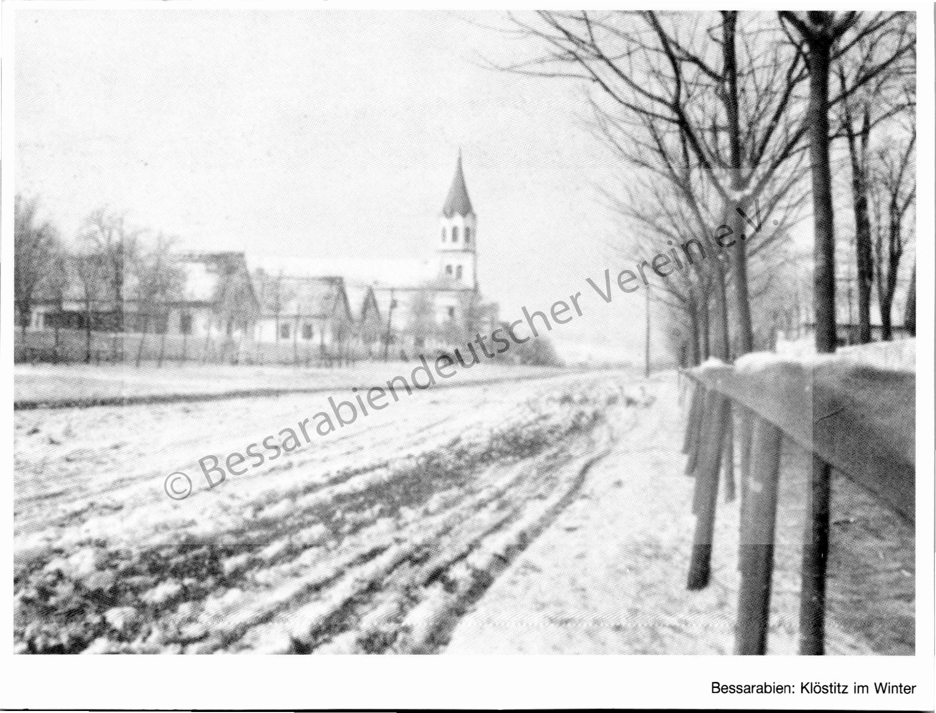 Postkarte - Klöstitz im Winter