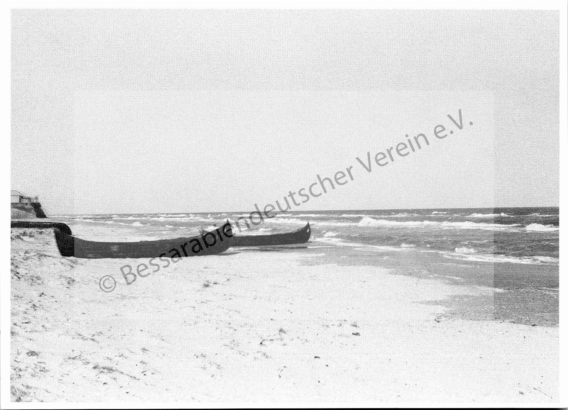 Postkarte - Winterliche Stille in Bad Burnas am Schwarzen Meer 1938
