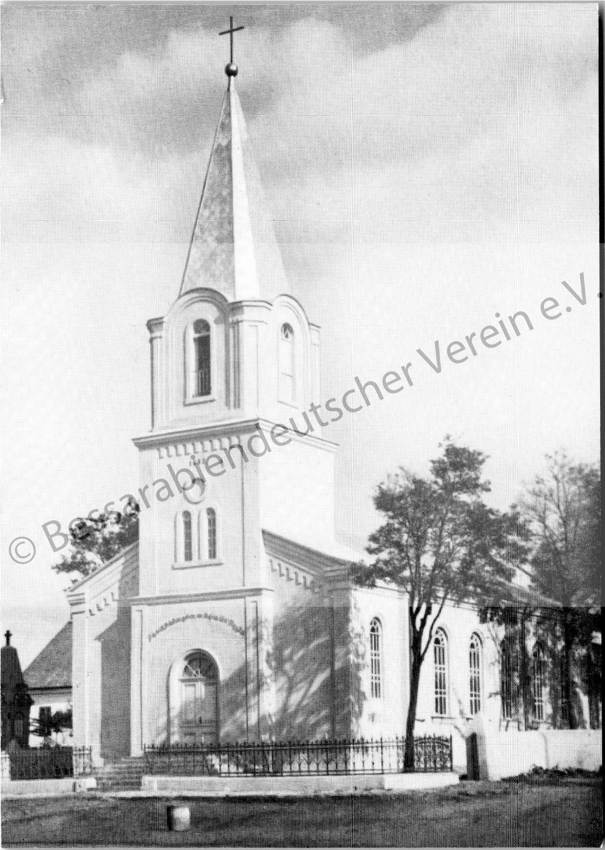 Postkarte - Kirche in Neu-Elft