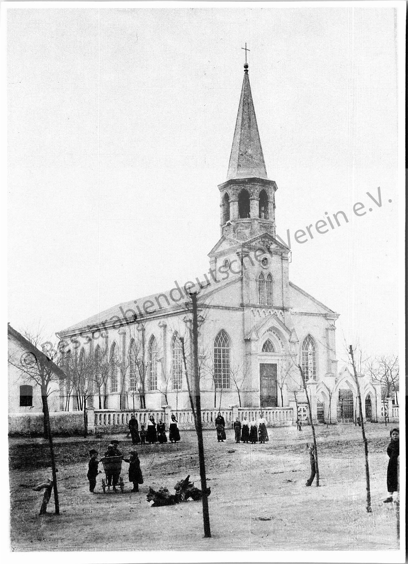 Postkarte - Kirche zu Leipzig, erbaut 1907/1908