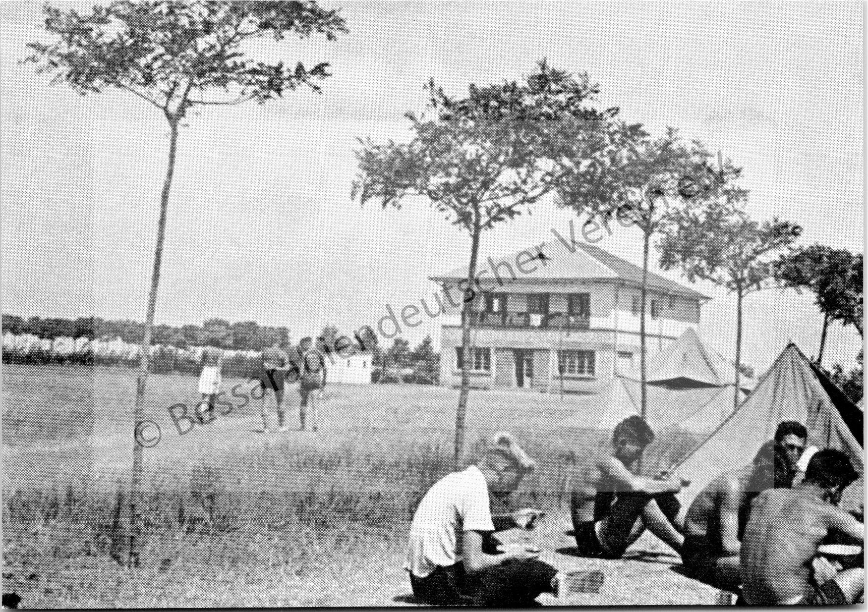 Postkarte - Deutsches Jugendheim in Burnas