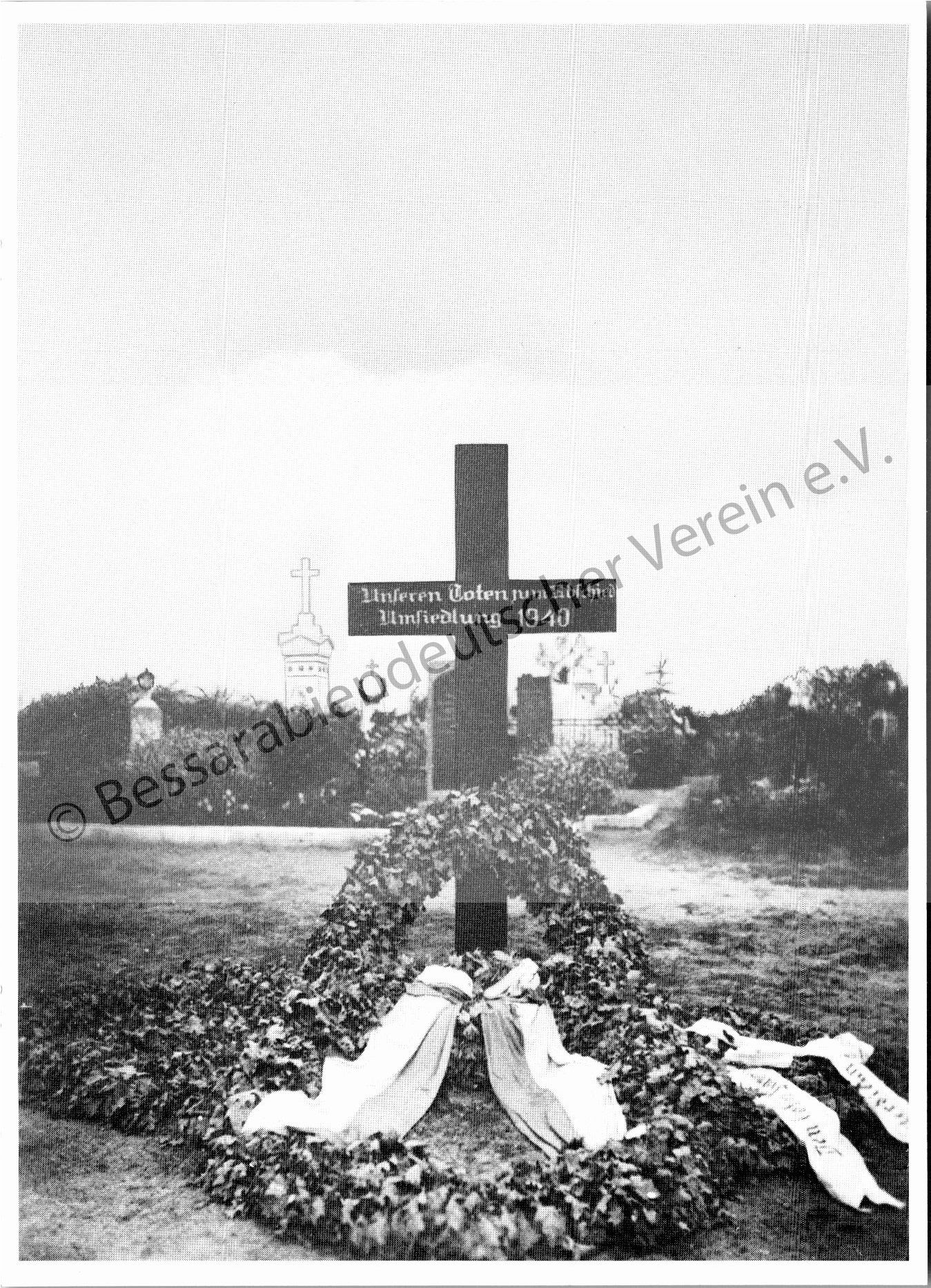 Postkarte - Friedhof in Tarutino