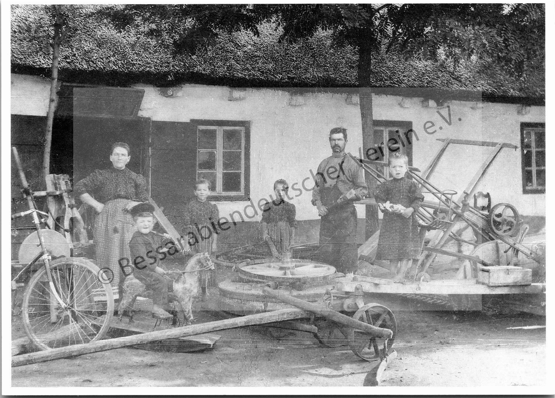 Postkarte - Lichtental, Schmiede, Aufnahme um 1900