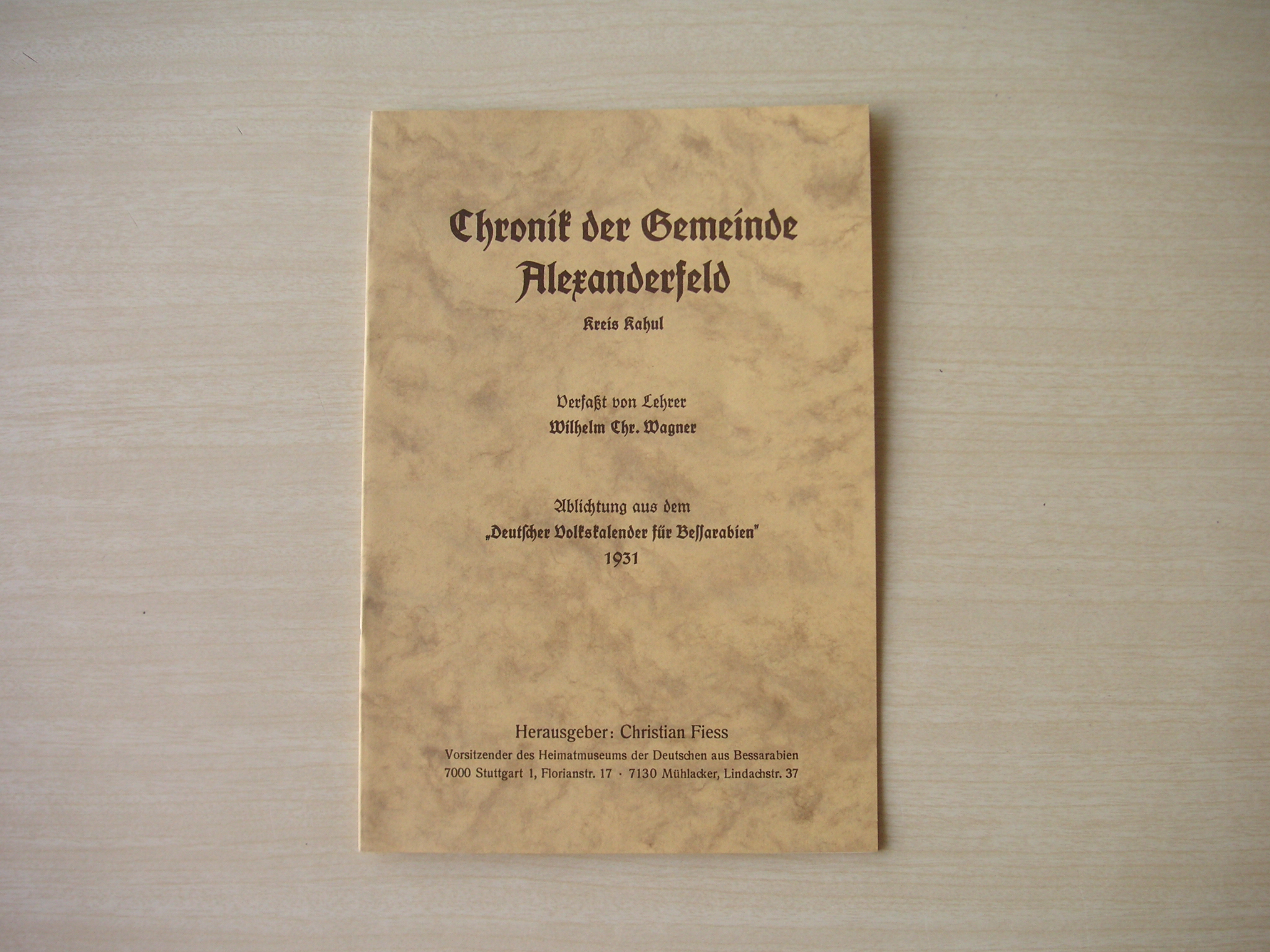 Alexanderfeld, kl. Chronik