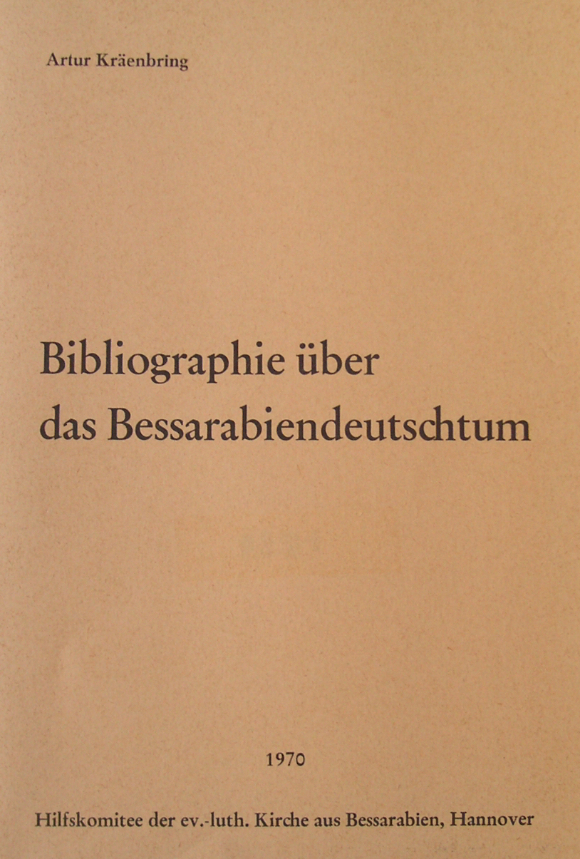 Bibliographie über das Bessarabiendeutschtum