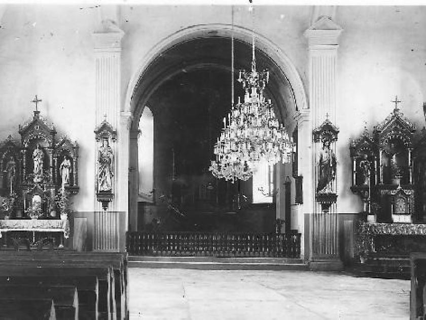 Kirche in Krasna 1940 von innen