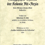 Alt-Arzis, kl. Chronik