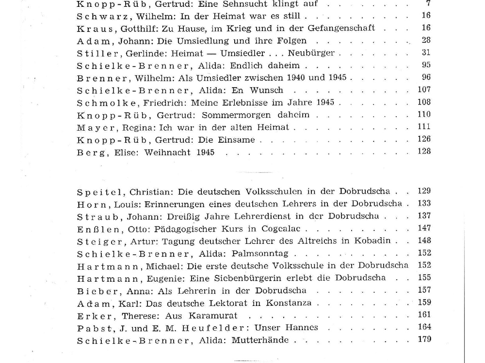 Inhaltsverzeichnis