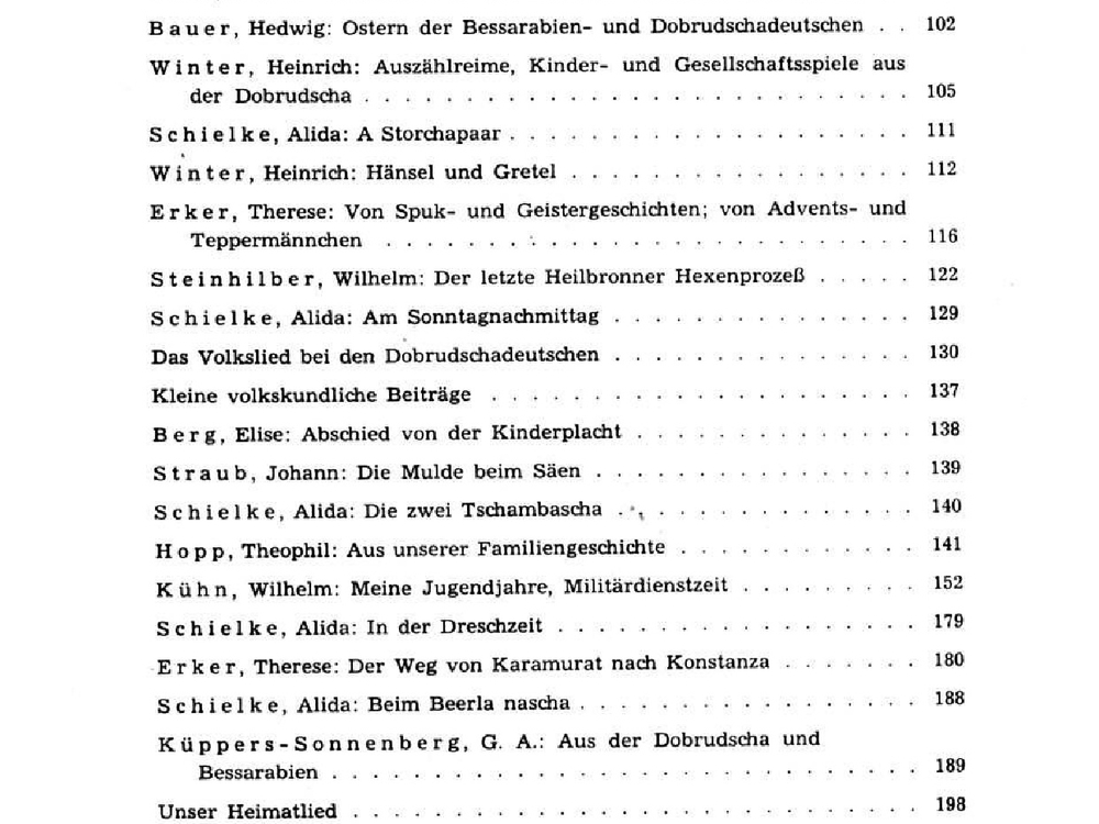 Inhaltsverzeichnis