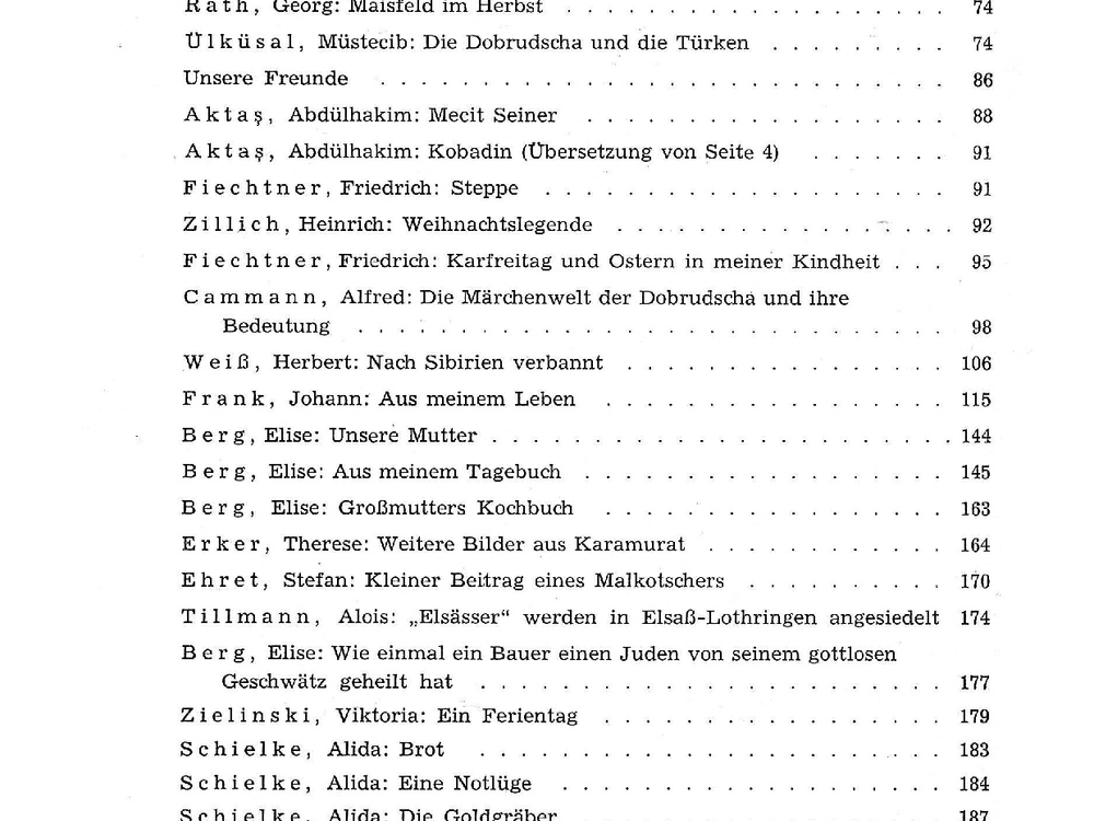 Inhaltsverzeichnis