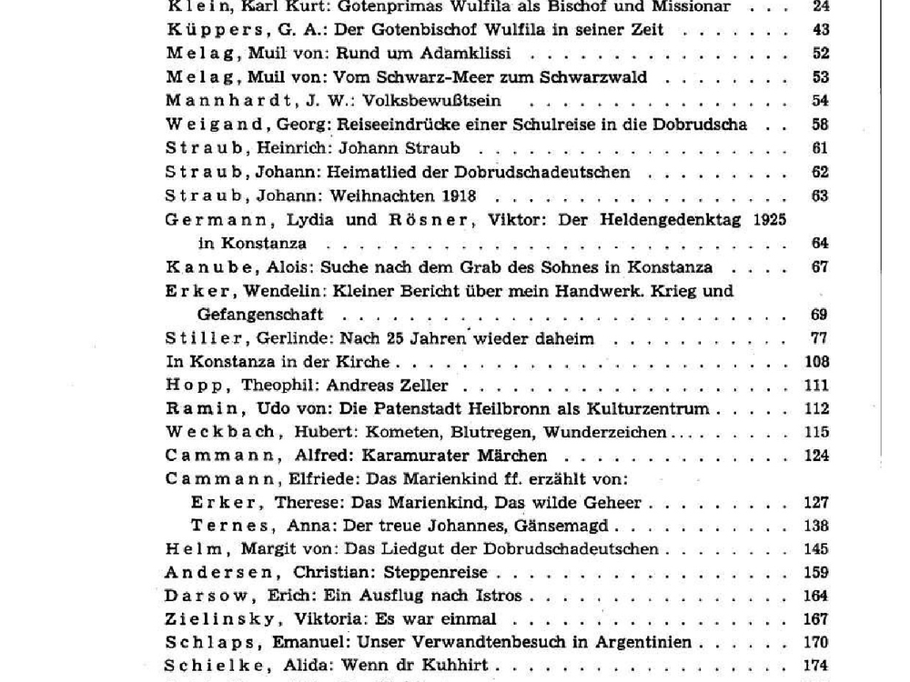 Inhaltsverzeichnis