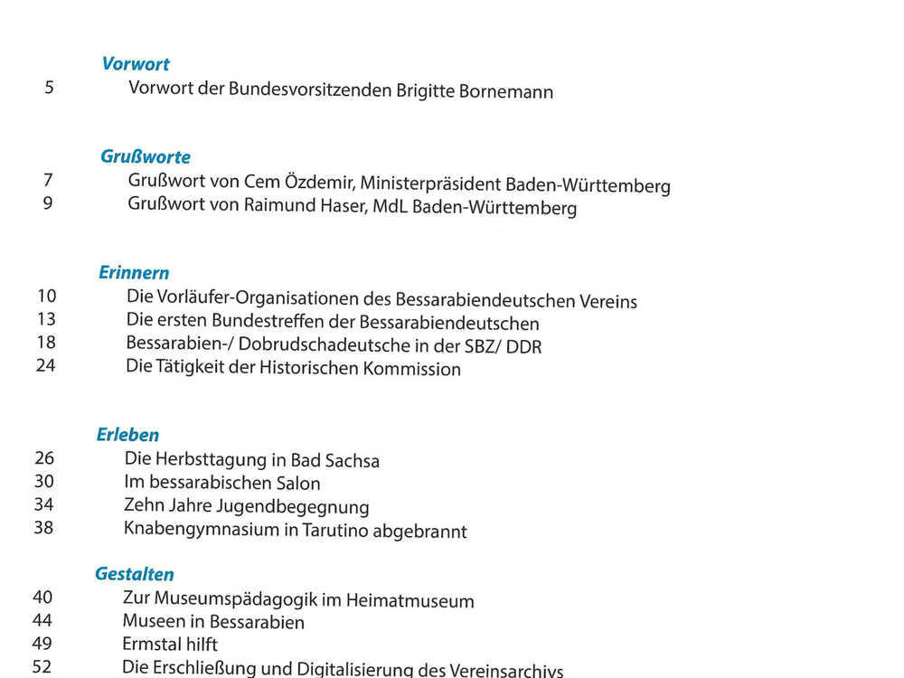 Inhaltsverzeichnis