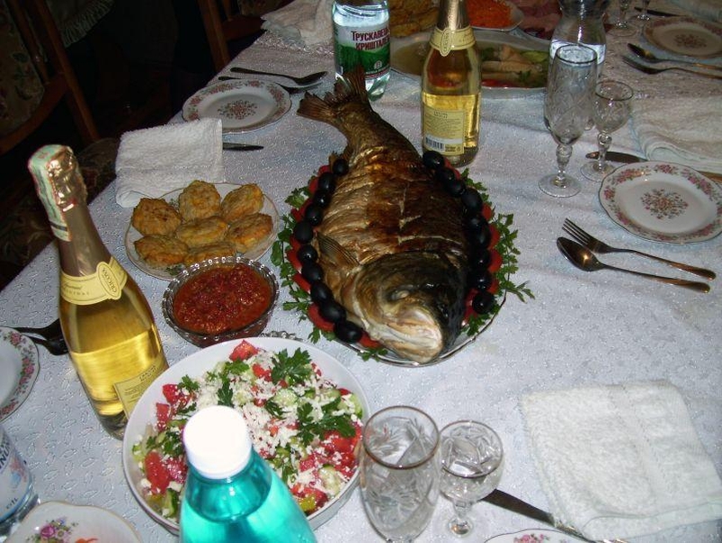 Eine wunderbare Mahlzeit ist vorbereitet