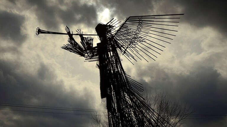 Trompetender Engel, Ged&auml;chtnisst&auml;tte auf dem Friedhof der Liquidatoren in Tschornobyl
