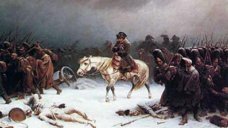 Napoleon auf dem R&uuml;ckzug von Moskau