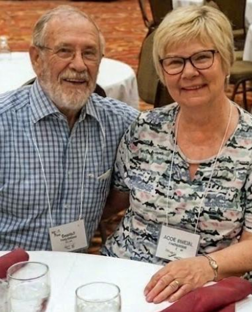 Siegfried und Sigrid bei einem Besuch in Nord Dakota