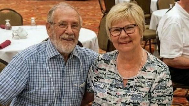 Siegfried und Sigrid bei einem Besuch in Nord Dakota