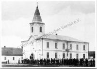  Postkarte - Kirche in Friedensfeld, 1886 erbaut