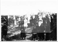  Postkarte - Abschied auf dem Friedhof in Hoffnungstal 1940