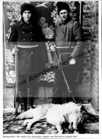  Postkarte - Der letzte von deutschen Jägern aus Baimaklia erlegte Wolf