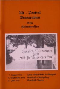  Alt-Posttal, kl. Broschüre "3 Heimattreffen"